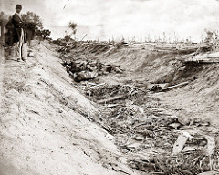 Photo from the aftermath of the Battle of Antietam