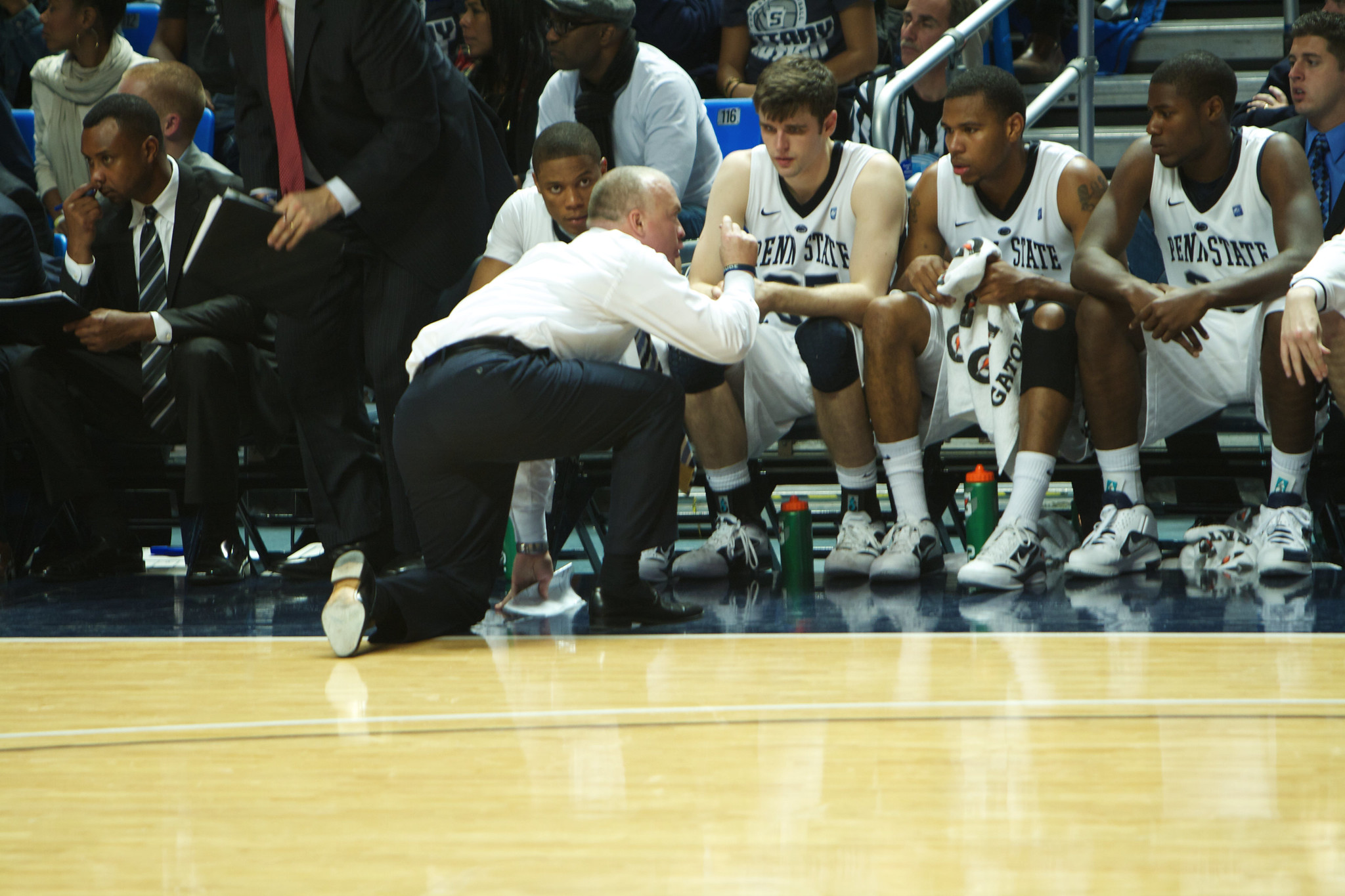 Penn State Basketball Head Coach Patrick Chambers at a 2011 game. 