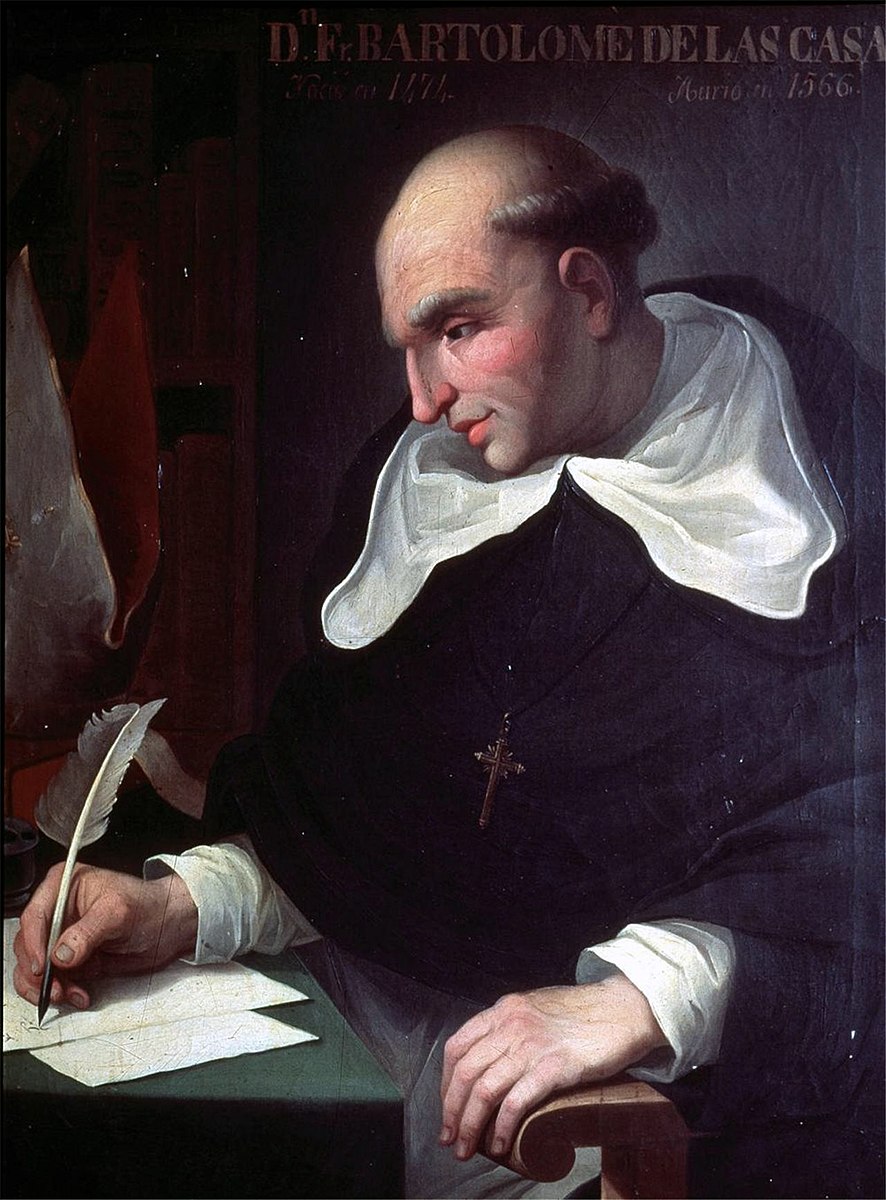 A portrait of Bartolomé de las Casas