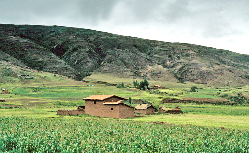 A farm in the Cusco Region of Peru, 1981.