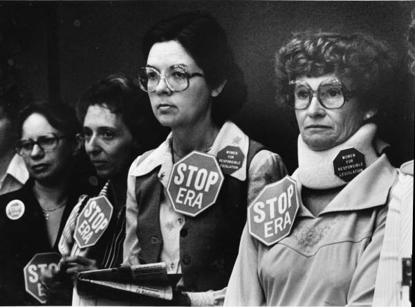 Anti-ERA women watching a committee meeting of the Florida Senate in 1979