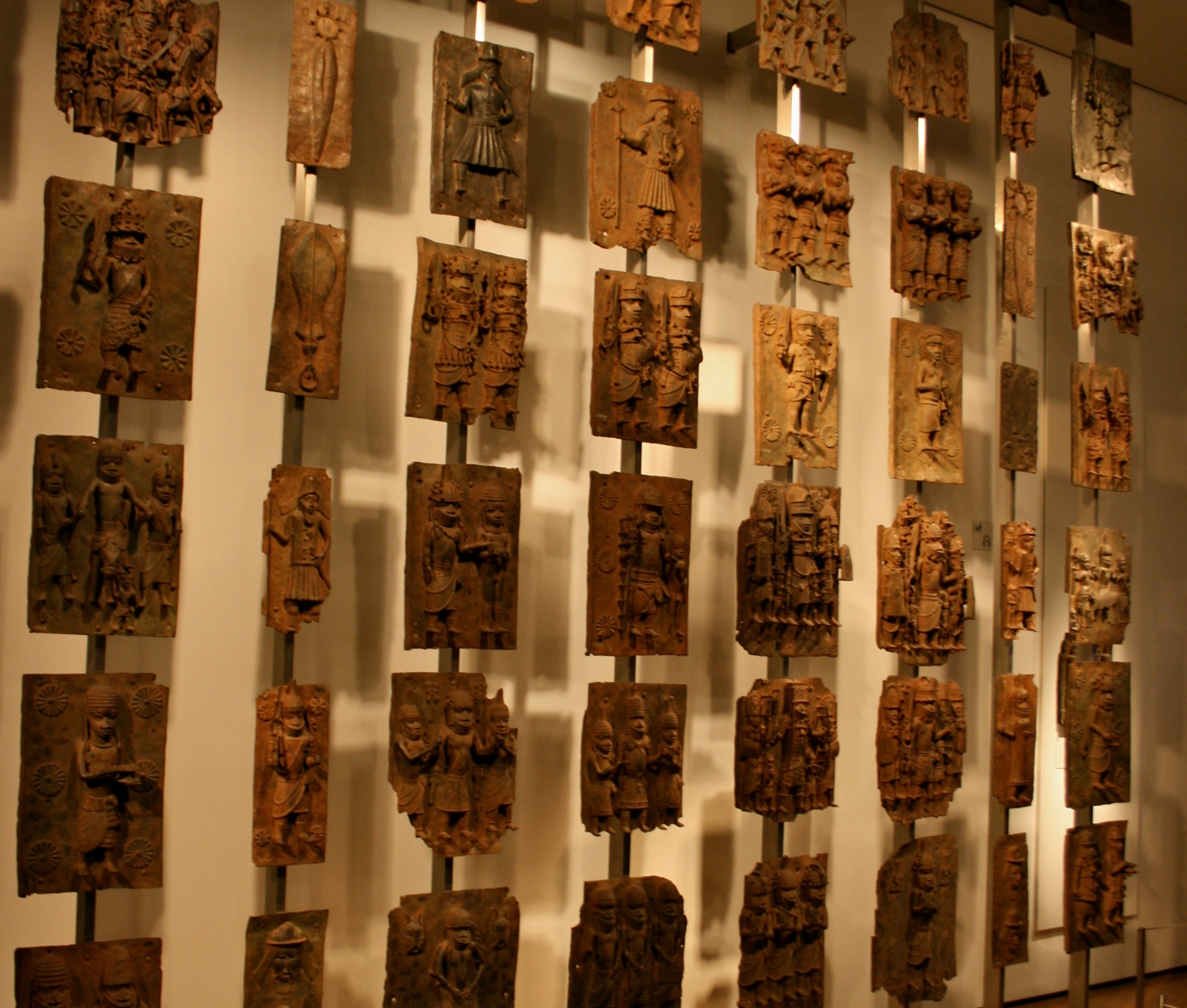 Part of the famous collection of the Benin Bronzes at the British Museum.