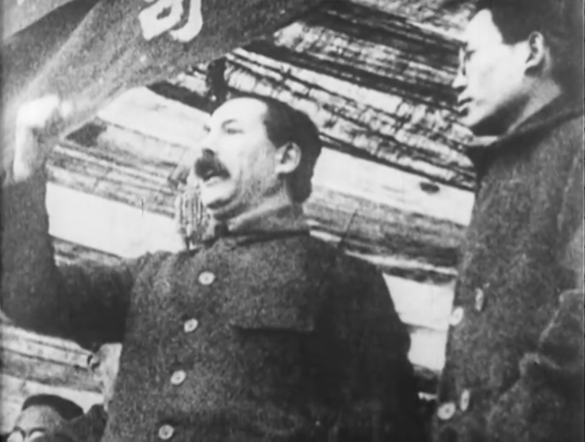 Borodin making a speech in Wuhan, 1927