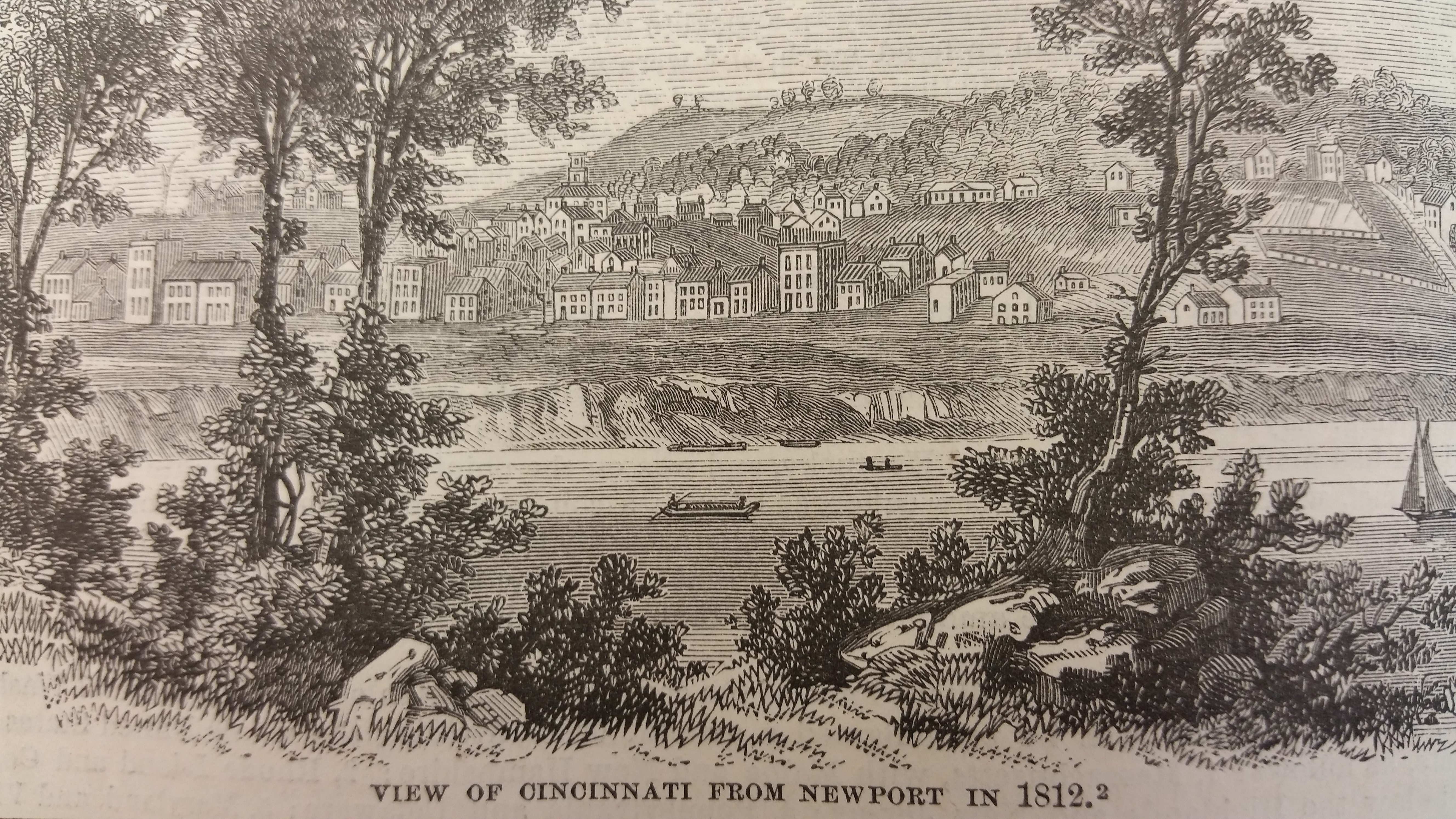 Cincinnati, Ohio as depicted in 1812.