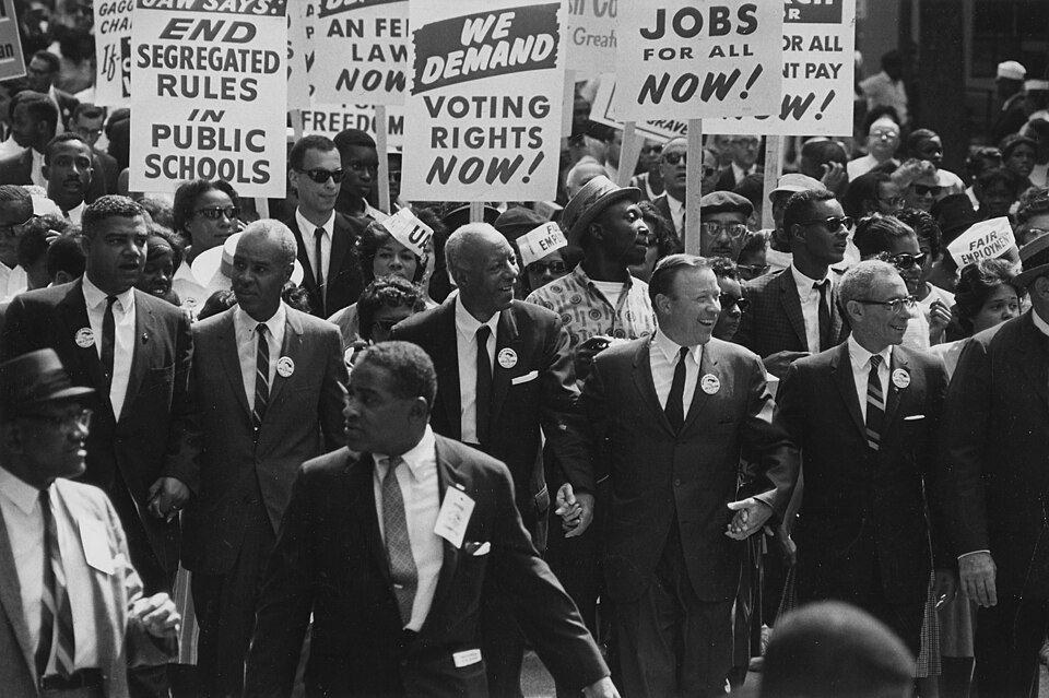 Civil Rights March on Washington, D.C., 1963.