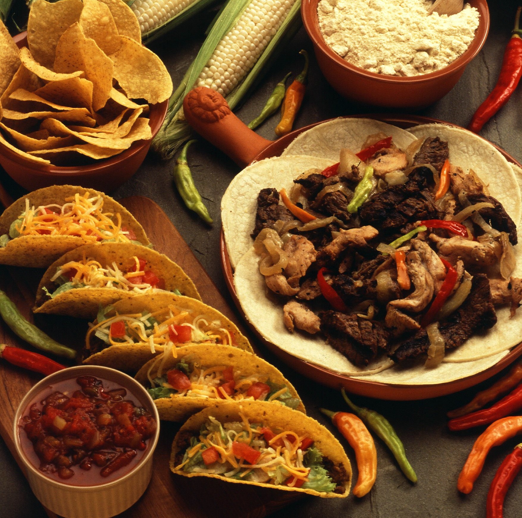 Examples of modern Tex-Mex dishes.