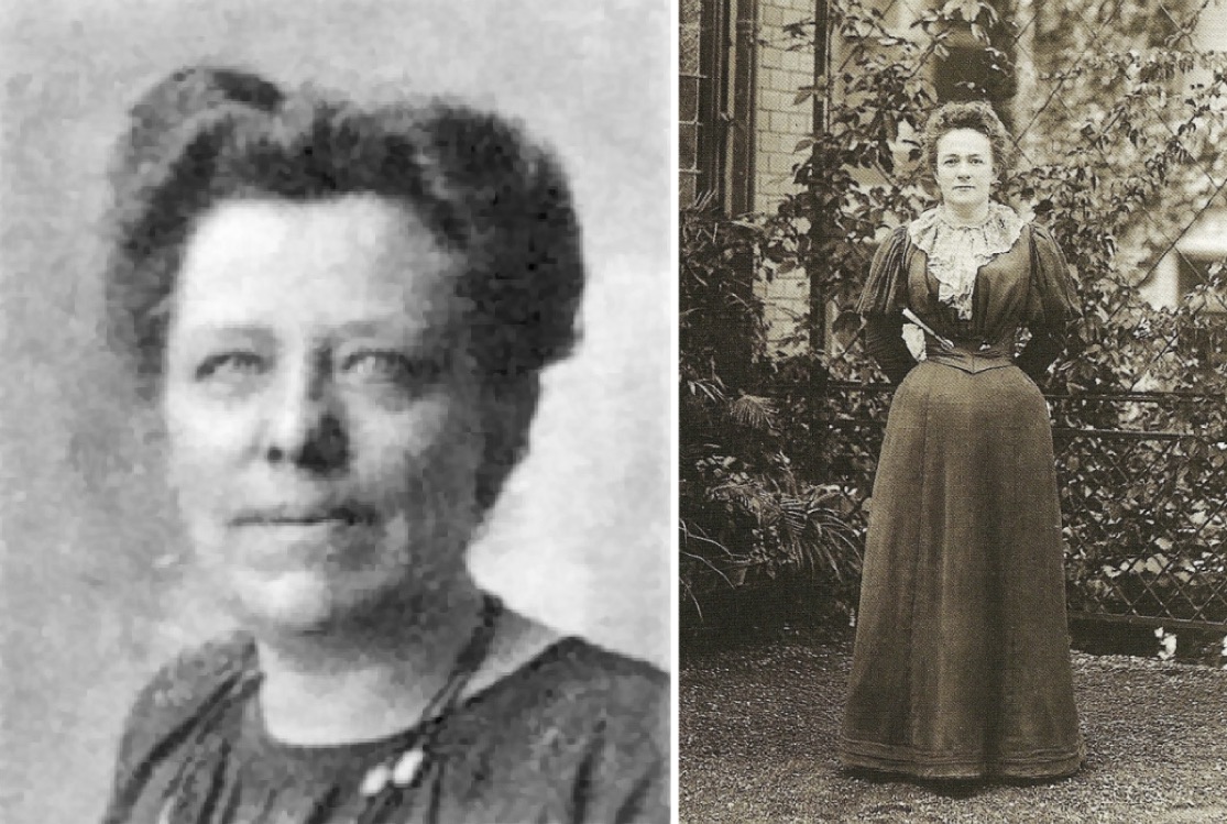 On the left, Luise Zietz. On the right, Clara Zetkin