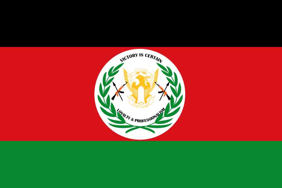  Official flag of the Sudan People's Liberation Army until 2011.