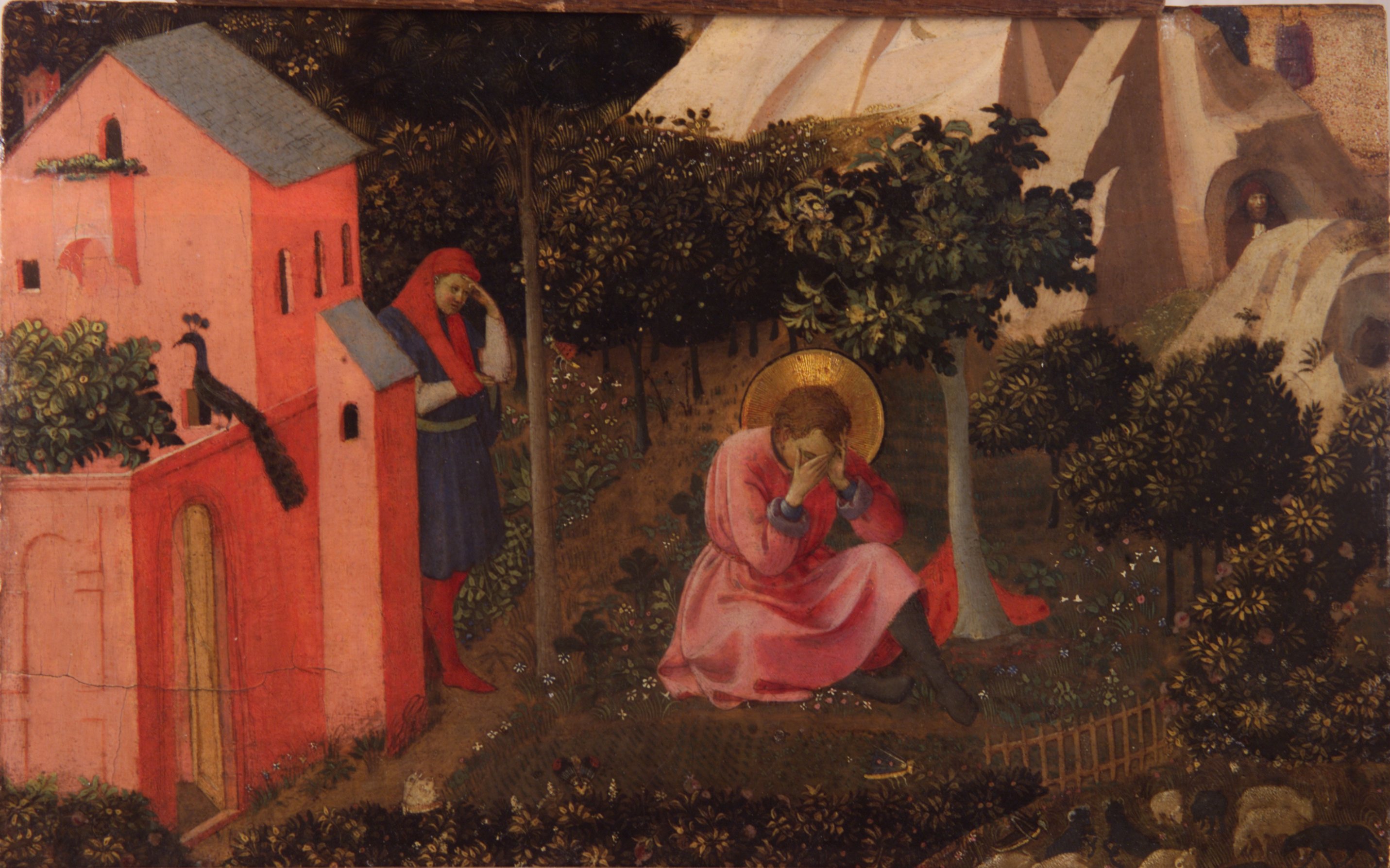 The Conversion of St. Augustine by Fra Angelico, 1430.