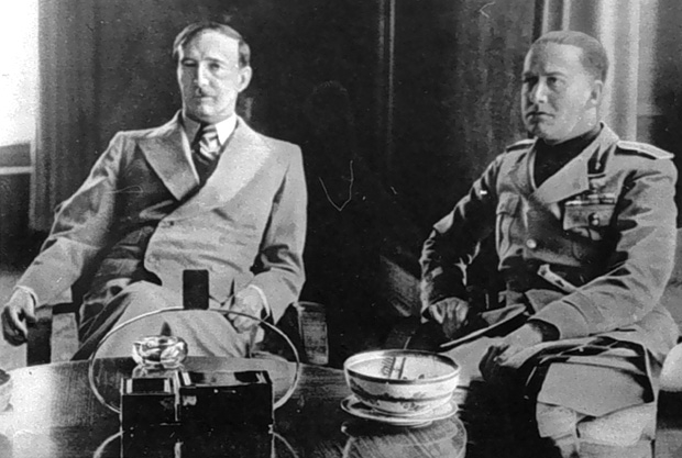 King Zog of Albania and Gian Galeazzo Ciano, the Italian foreign minister, 1937.