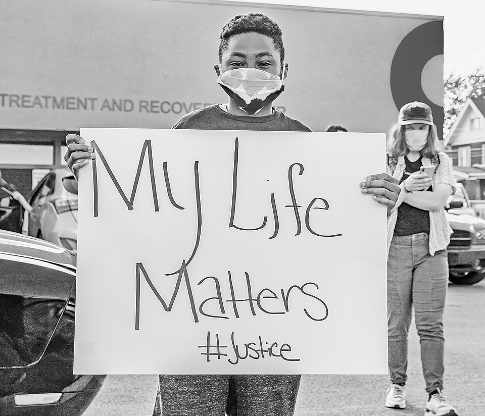 Black Lives Matter protest in Columbus, Ohio in 2020.
