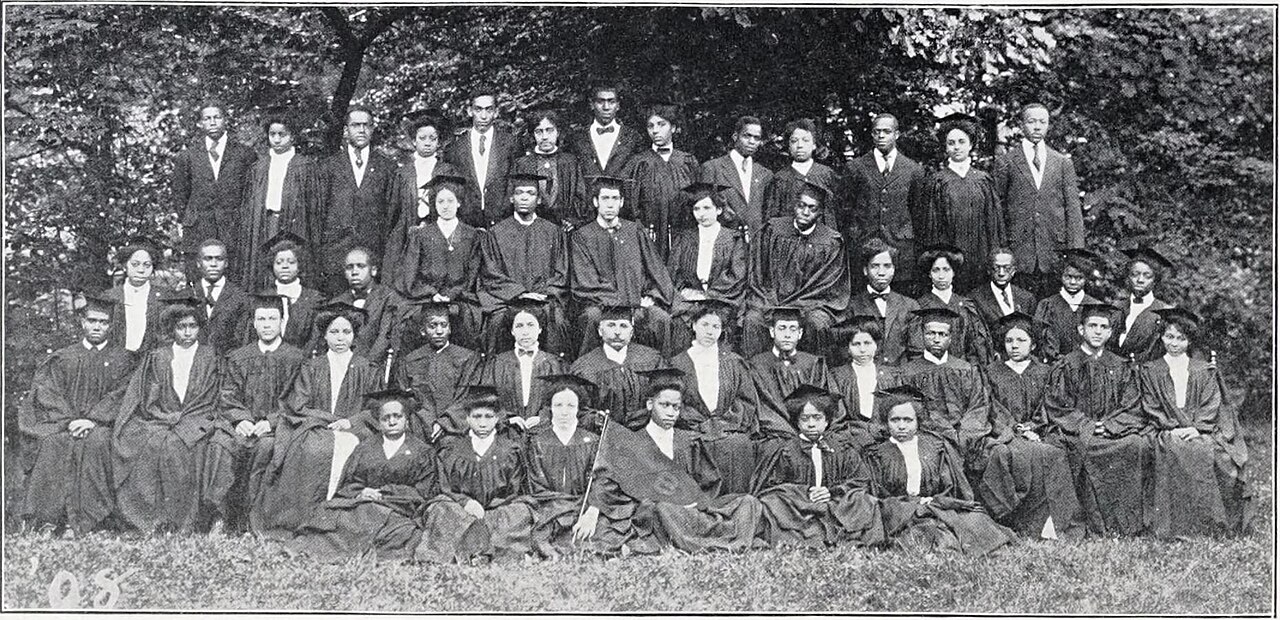 The 1908 graduating class from Wilberforce University in Wilberforce, Ohio, United States
