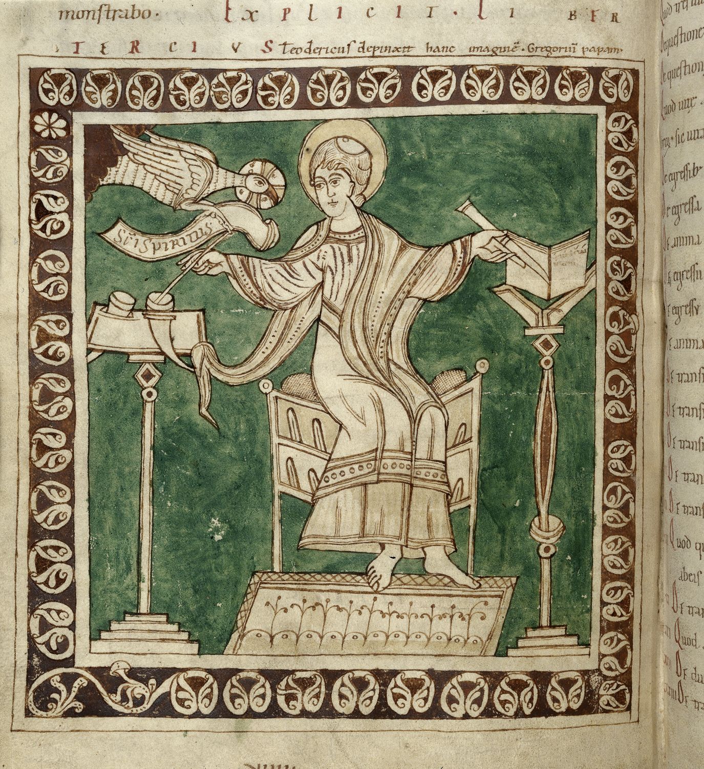 A twelfth-century miniature of Gregory.