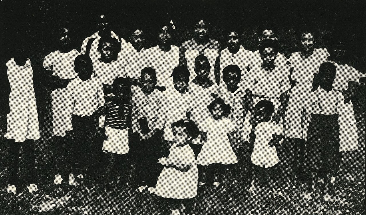 Children from Hanford Village in Columbus, Ohio pictured in 1942.