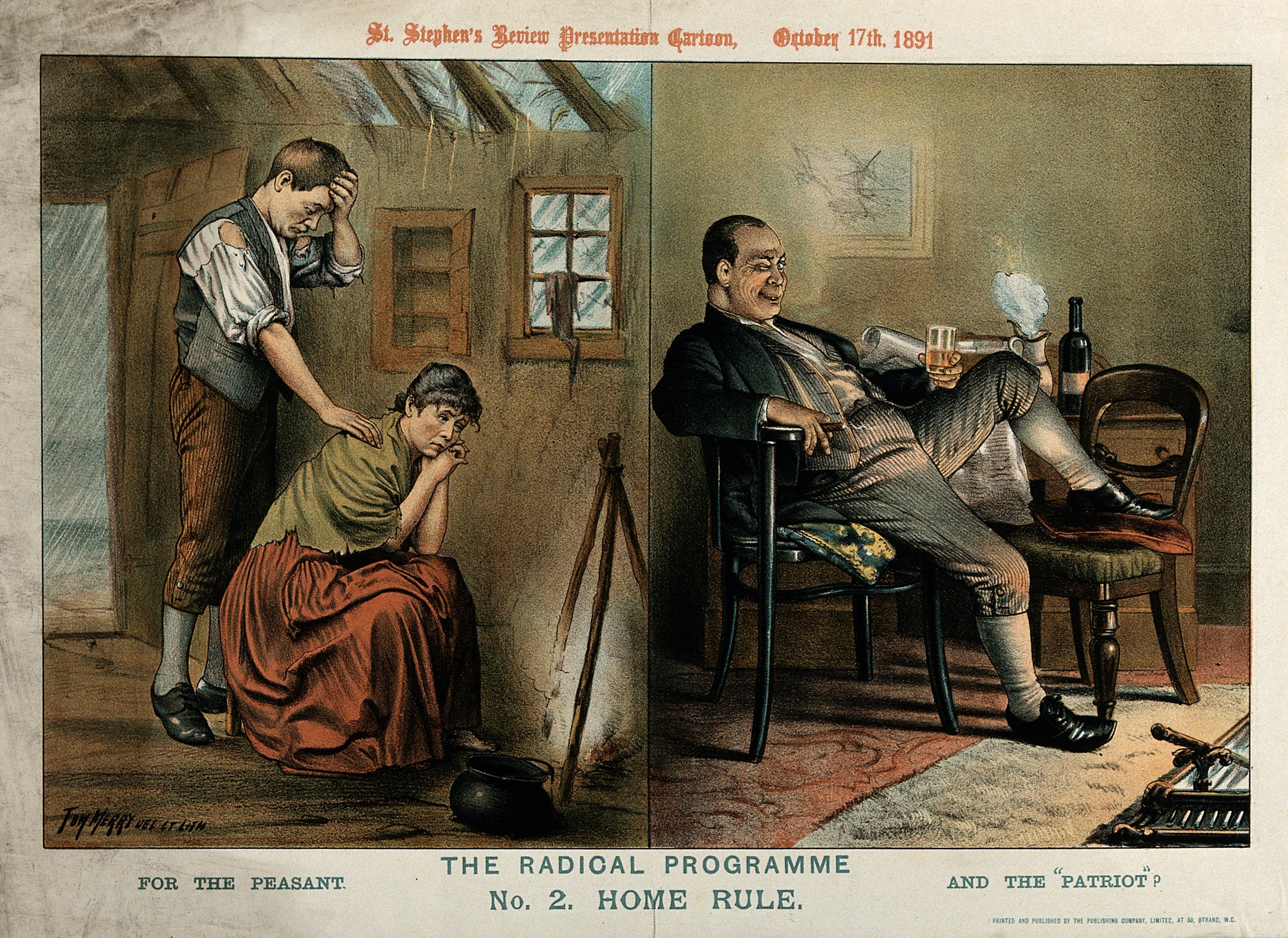 An anti-Home Rule cartoon from 1891.