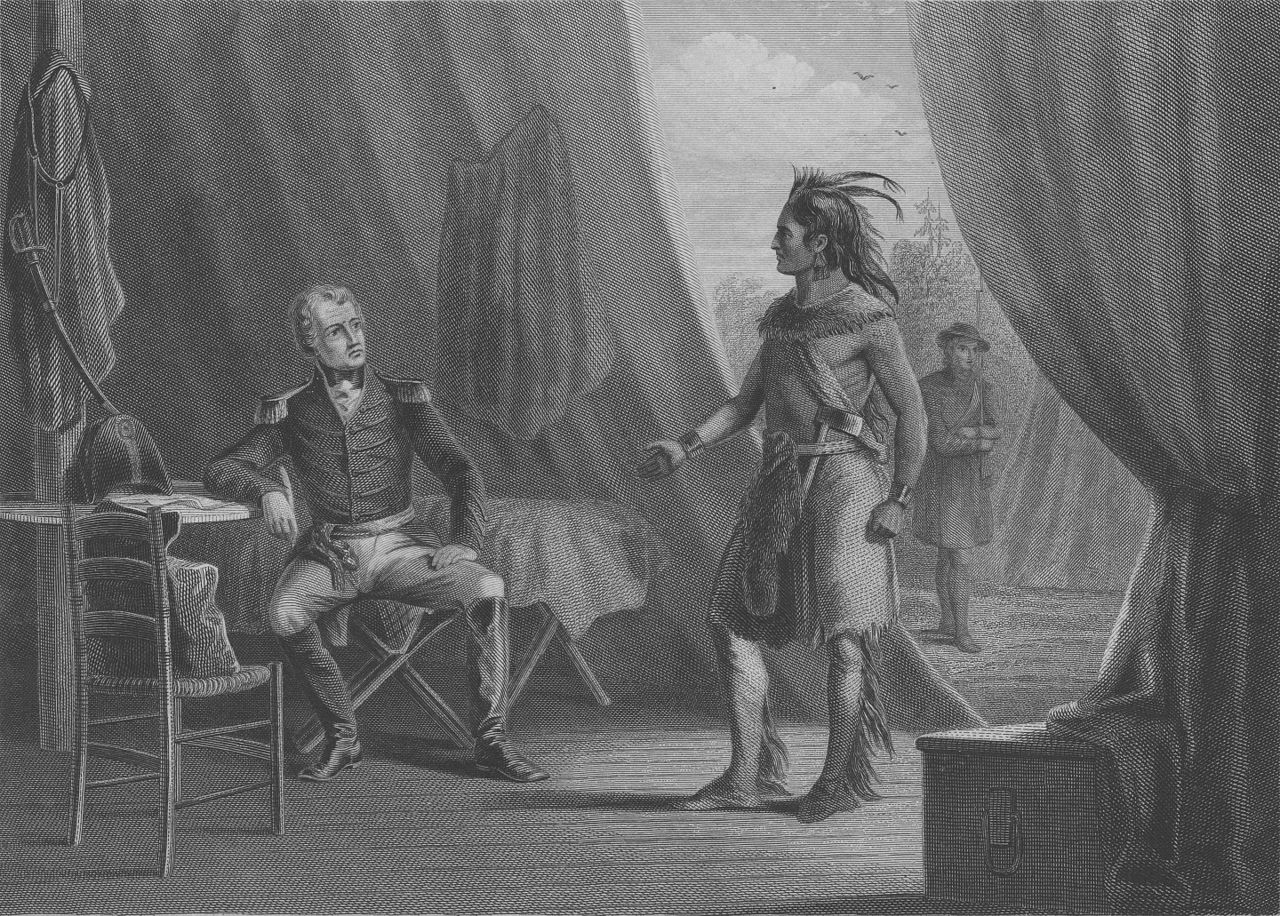 Andrew Jackson & William Weatherford after the Battle of Horseshoe Bend, 1814