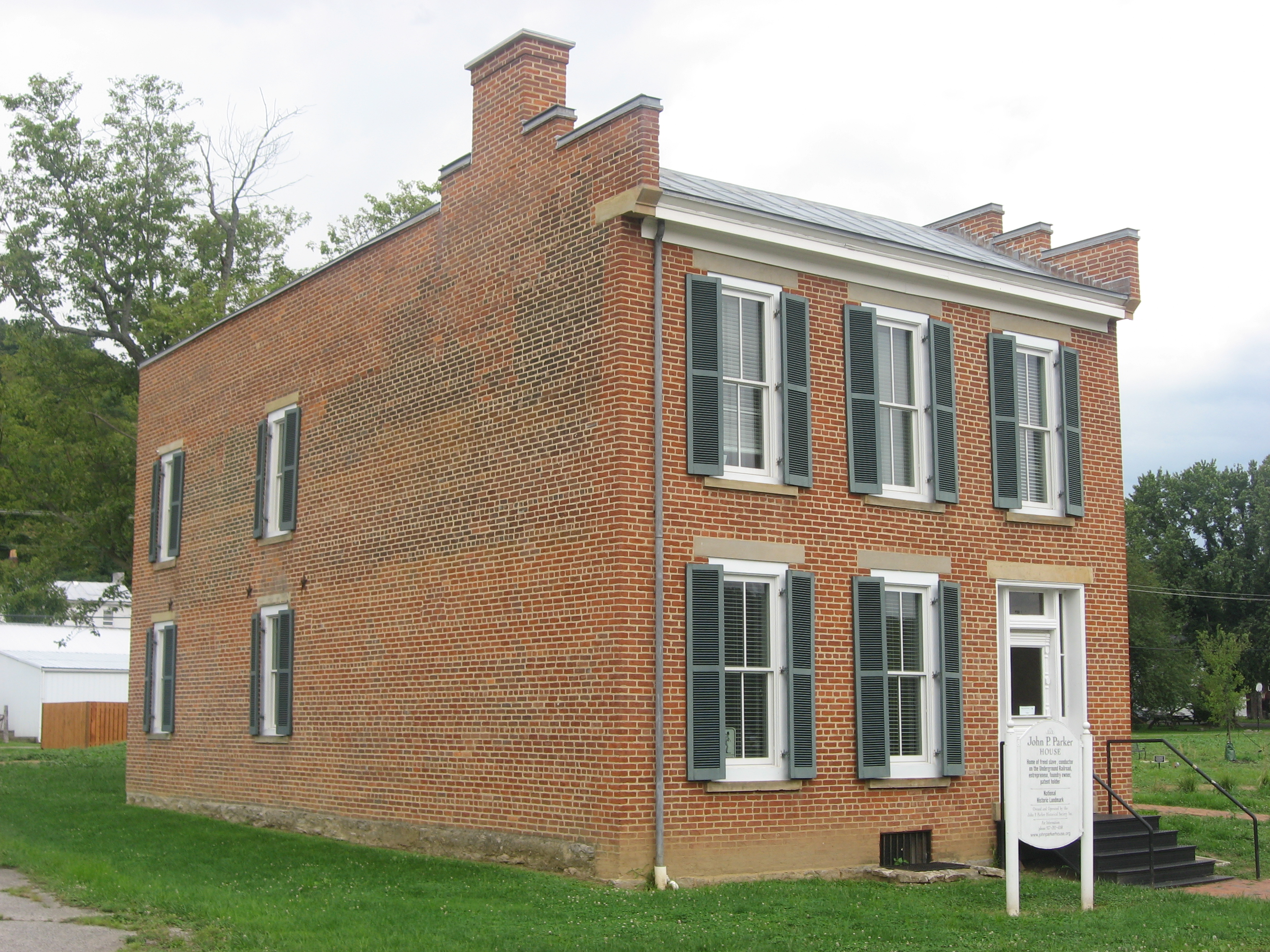 The John P. Parker house in Ripley, Ohio as it appeared in 2012.