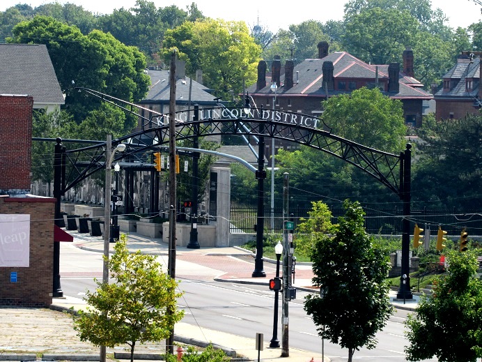 Arch marking the King-Lincoln District in Columbus