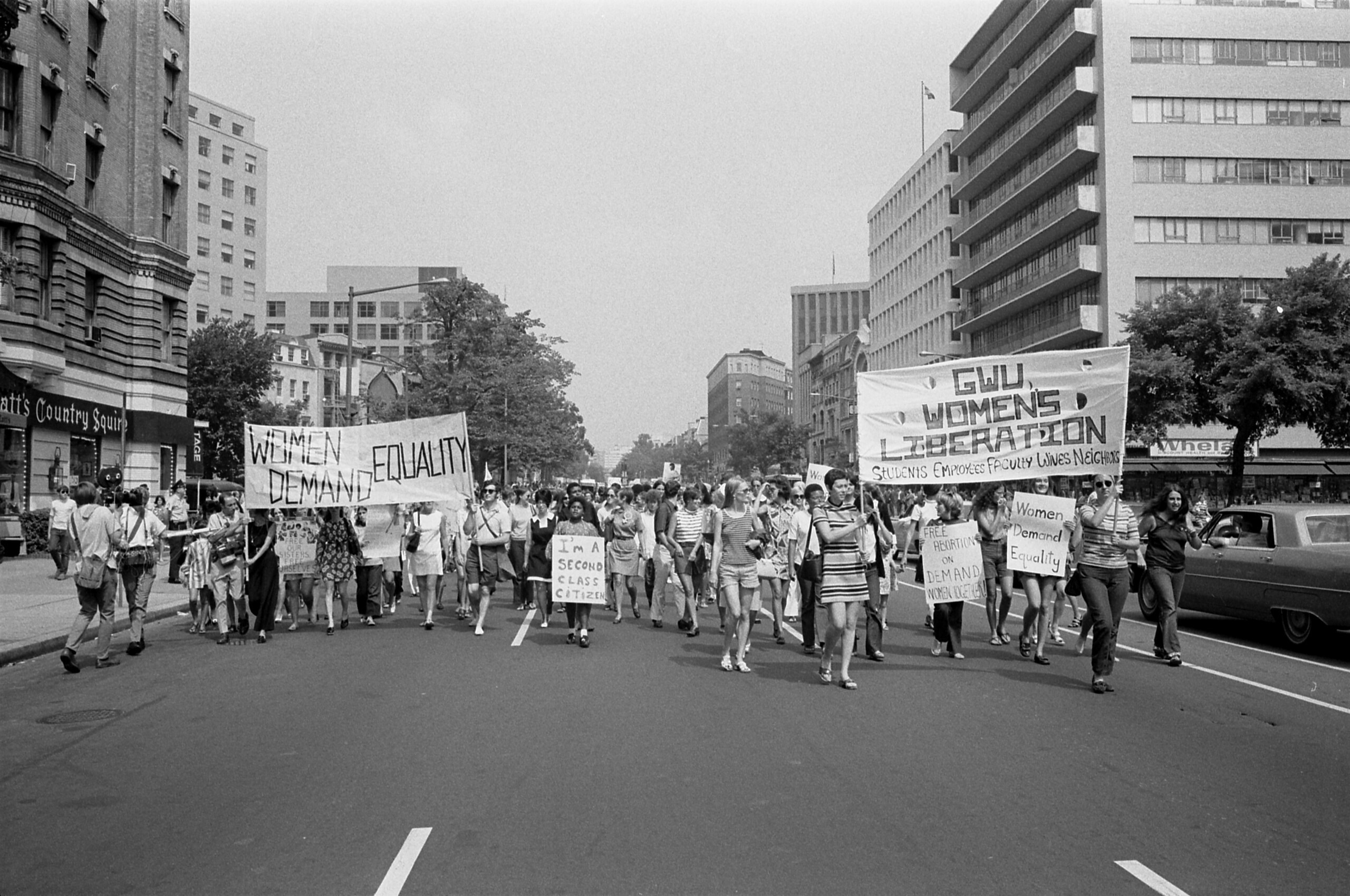 A Women's Liberation March in Washington D.C., 1970.