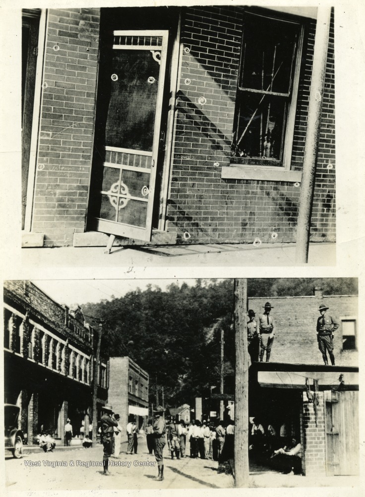 Main Street, Matewan, West Virginia, where the massacre occurred.