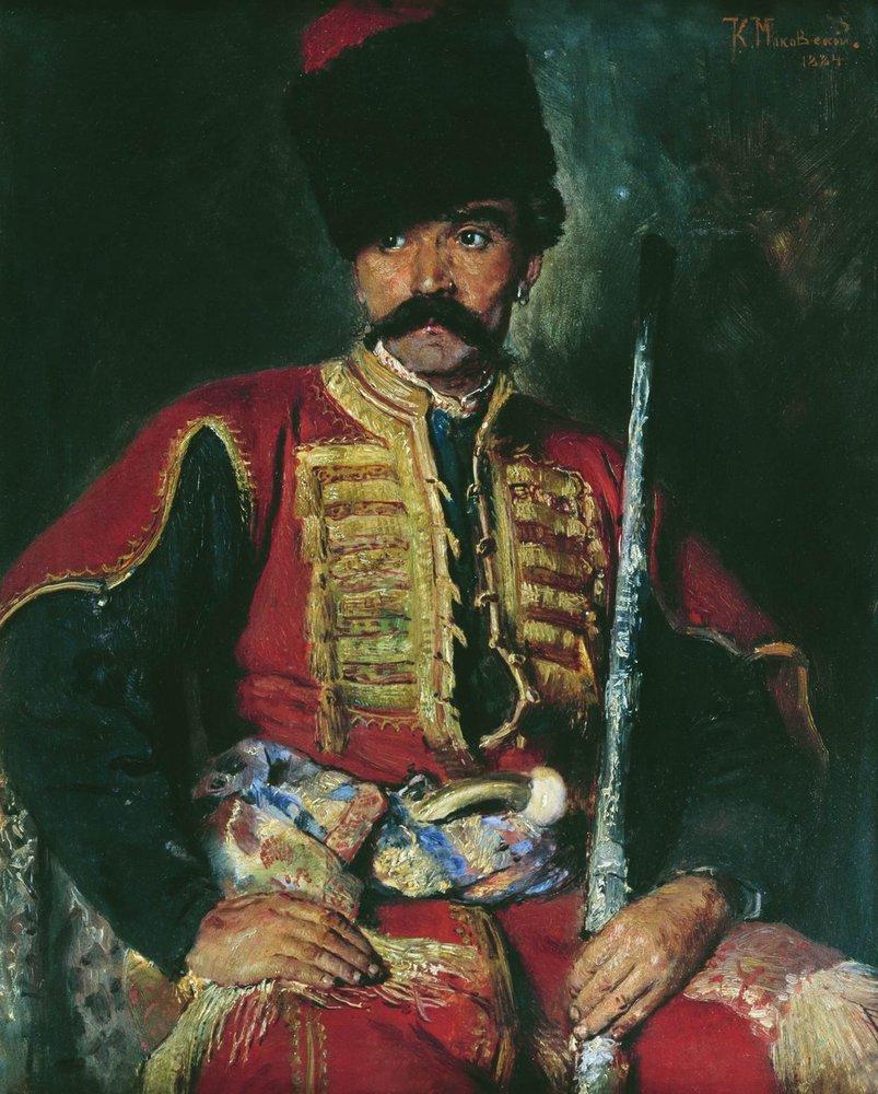 Zaporozhian Cossack by Konstantin Makovsky, 1884.