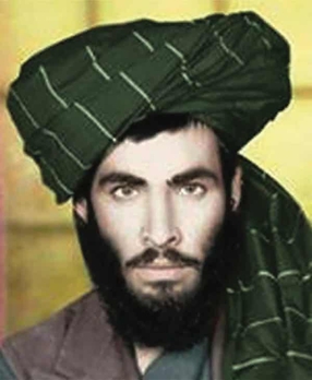 Colorized photo of Mullah Omar taken in 1978.