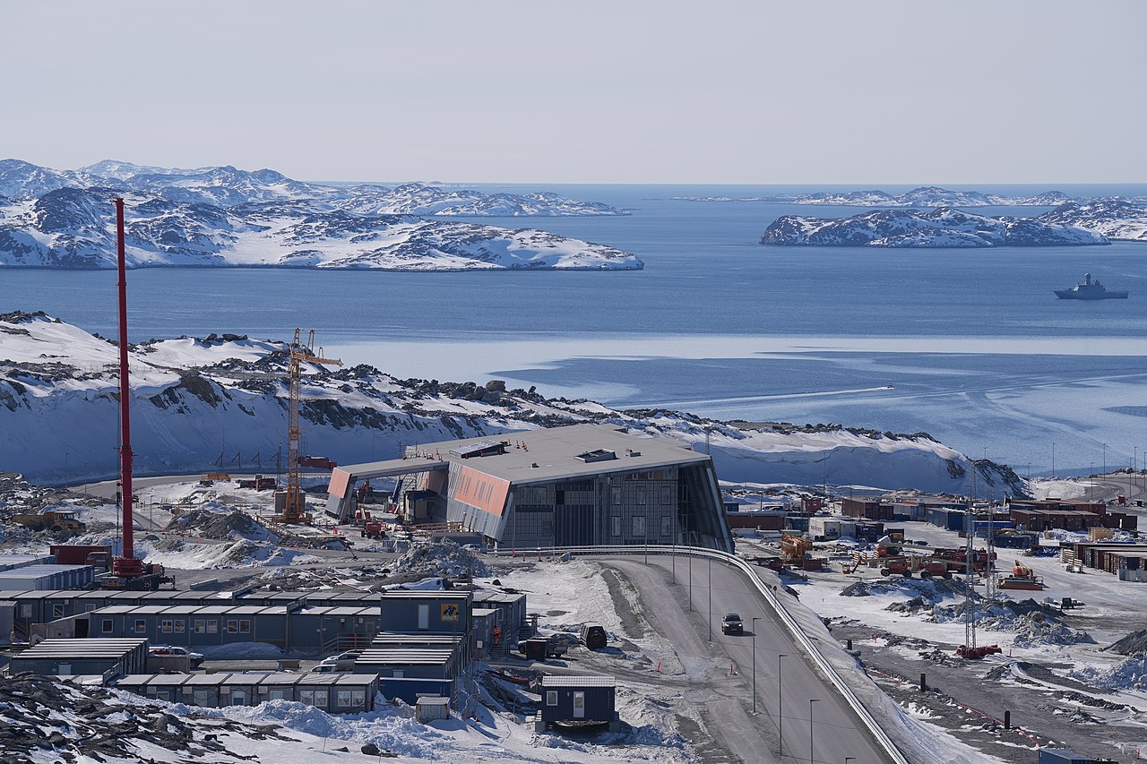 Nuuk Airport's new terminal under construction in 2023