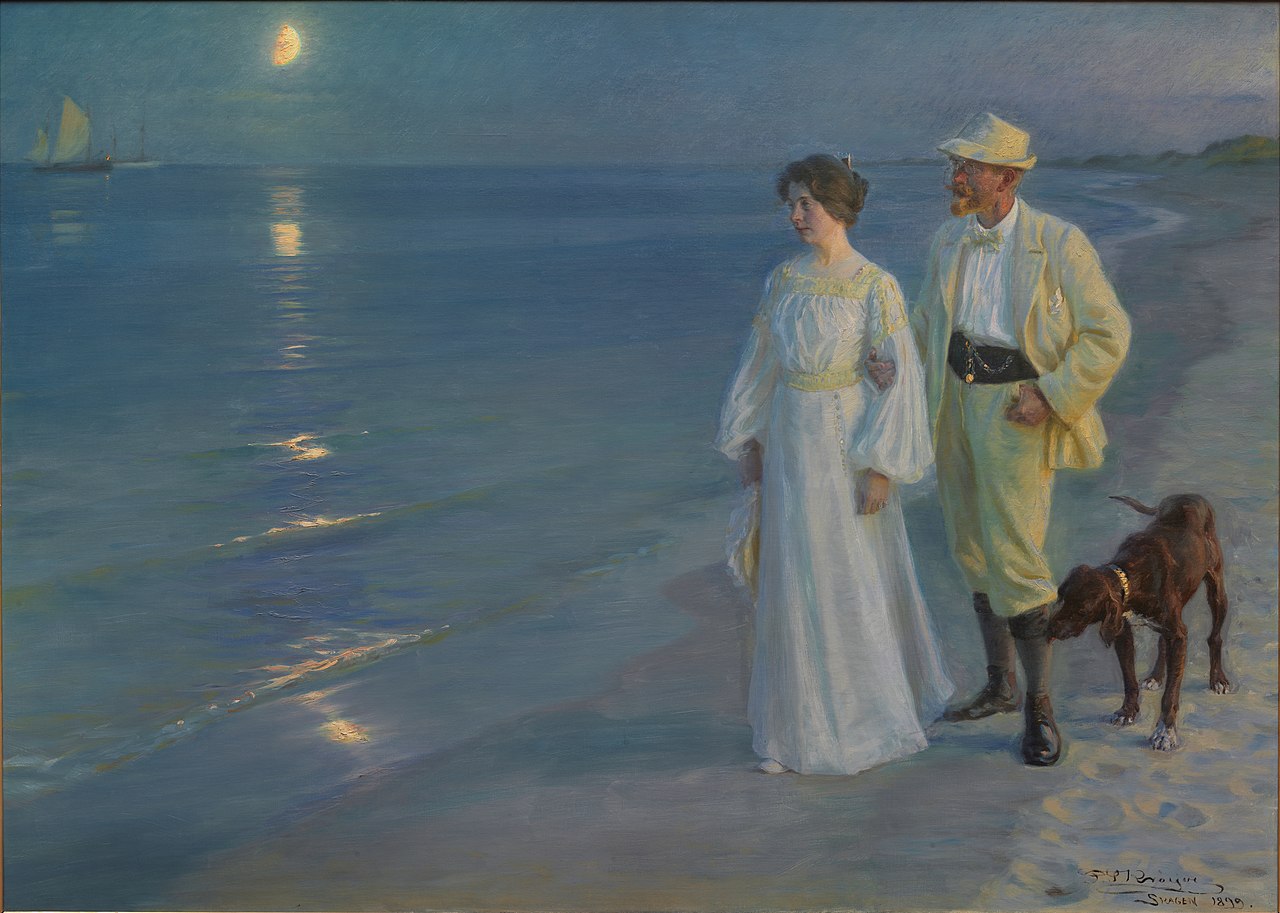 Summer Evening at Skagen beach by Peder Severin Krøyer, 1899.