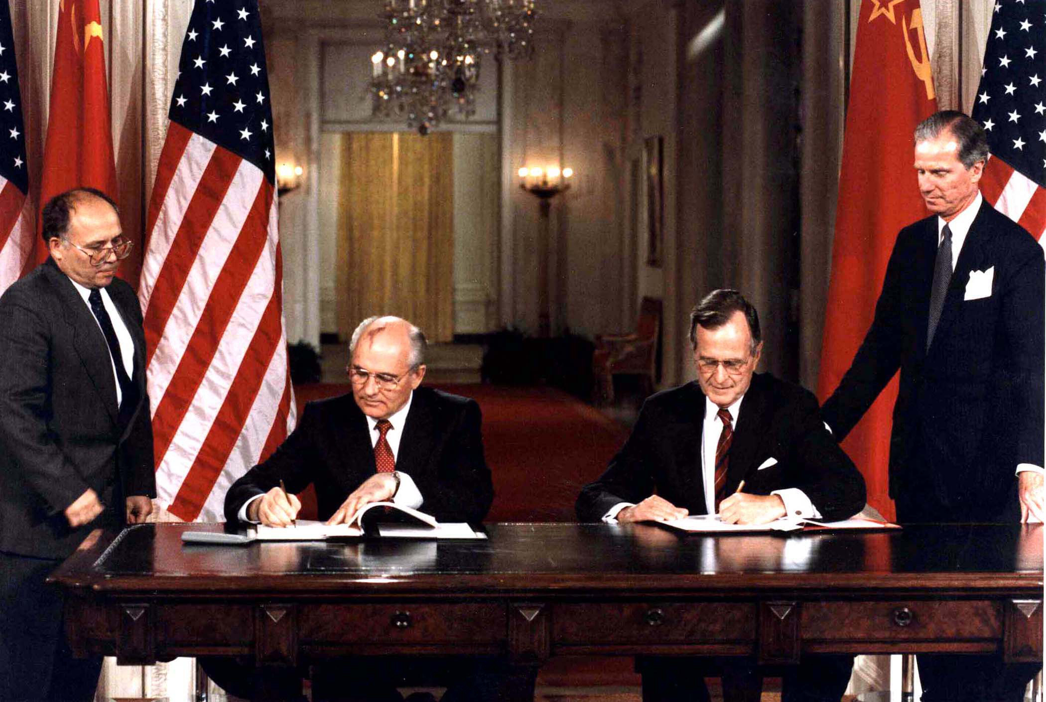 Mikhail Gorbachev survived the August coup, but could not survive the nationalist drive that emerged successively the Baltic States, Russia, and the Ukraine. Nor could the Soviet Union. Although the Bush Administration would later claim to have brought down the Soviet Union, in truth it was dedicated to keeping the union and Gorbachev afloat.
