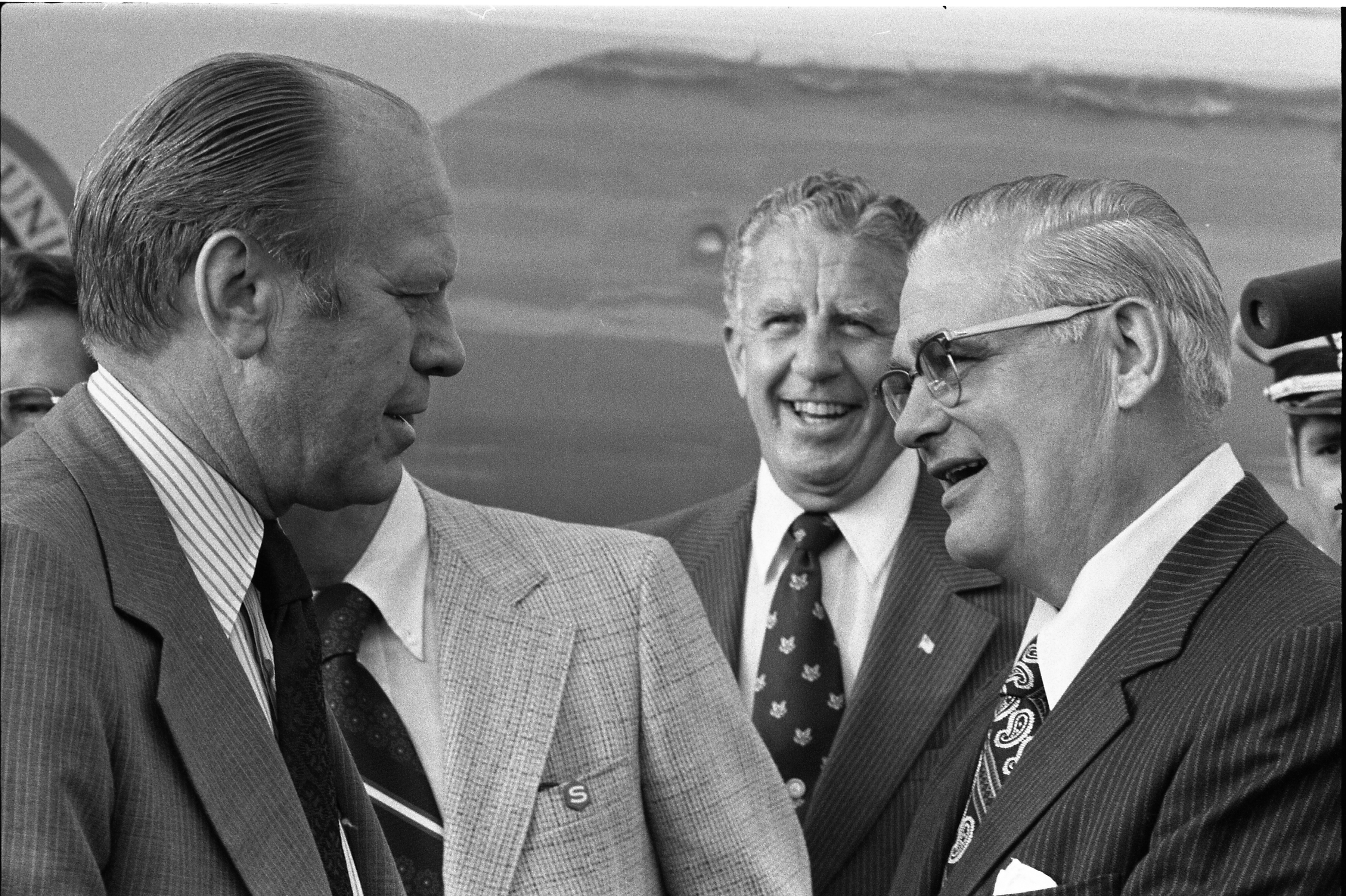 Woody Hayes with President Gerald Ford in 1974.