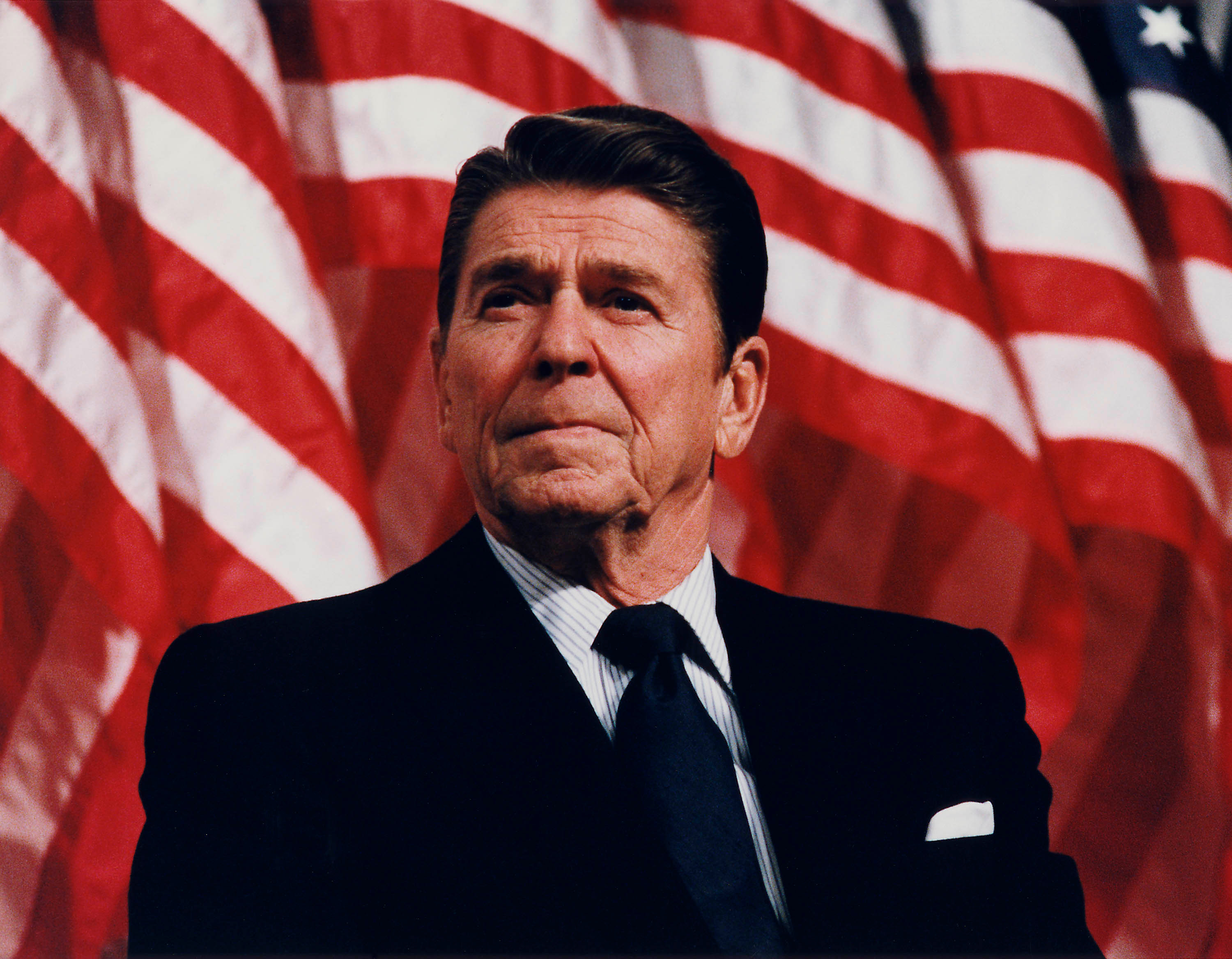 U.S. President Ronald Reagan, pictured here in 1982, was an ally of big data throughout his administrations. 