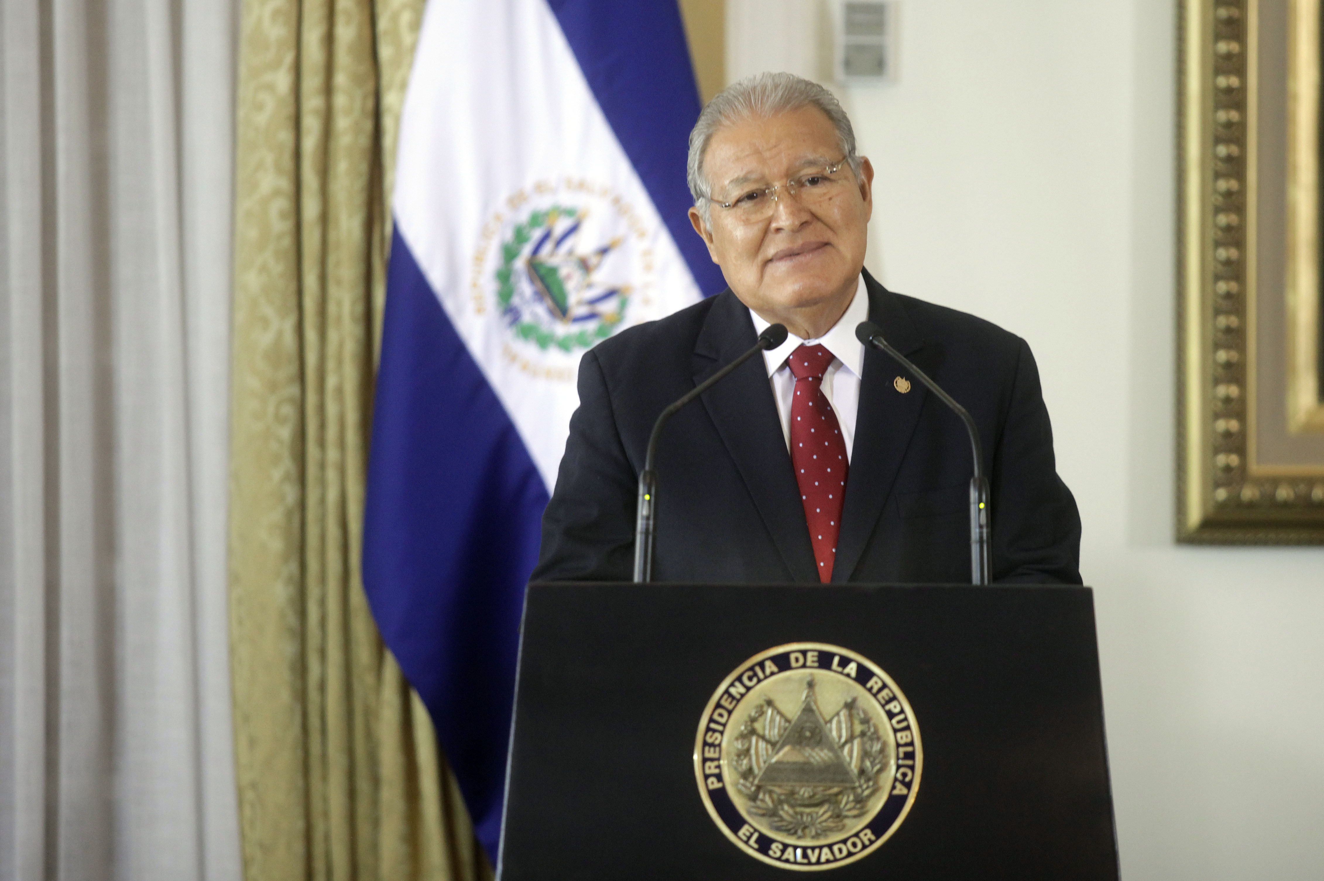 Former Salvadoran President Salvador Sánchez Cerén, 2017.