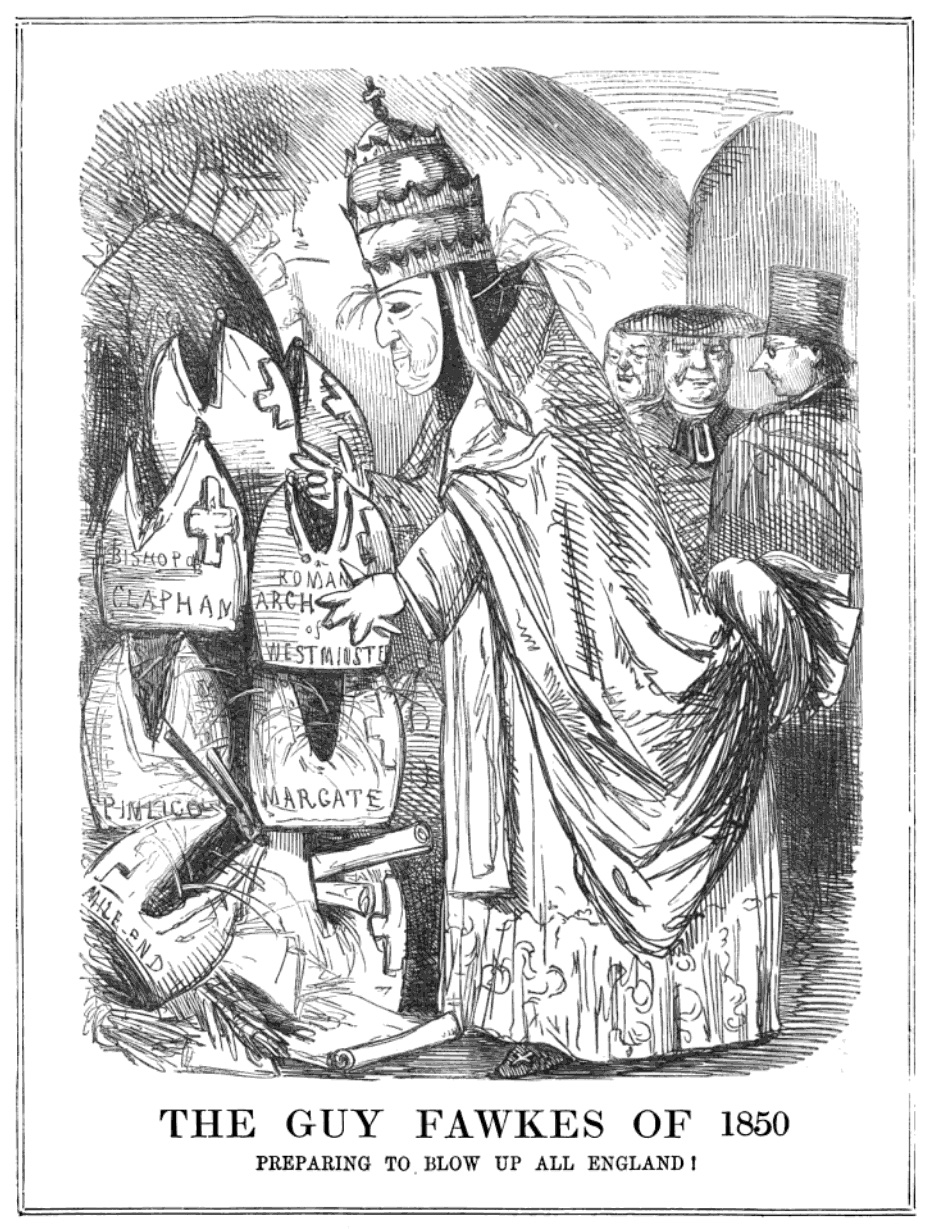 The Guy Fawkes of 1850 - a commentary on the restoration of the Catholic hierarchy in England, in 1850.