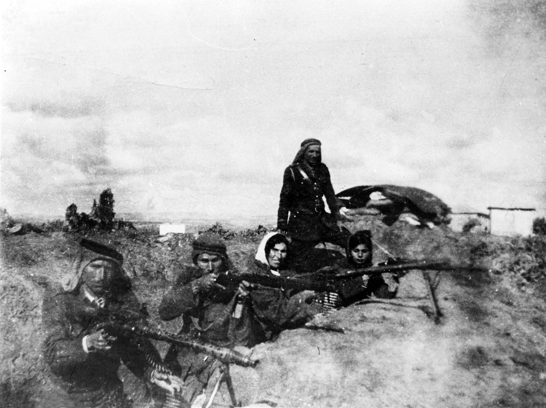 1936–1939 Arab revolt in Palestine against the British, resistance fighters including Fatima Khalil Ghazal 