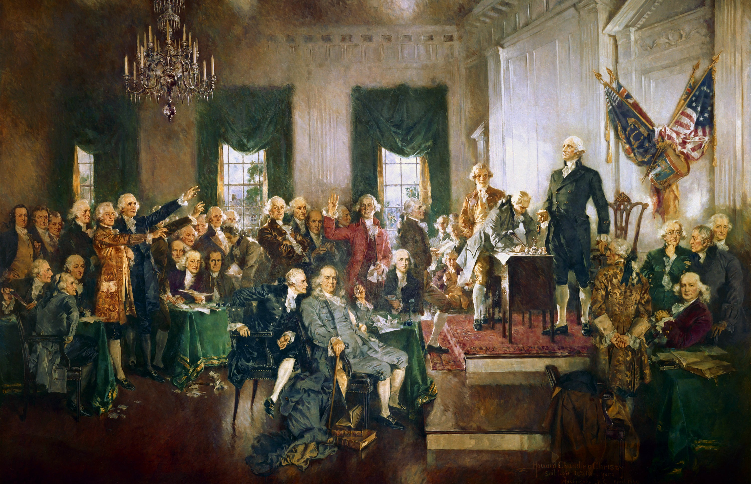  Signing of the United States Constitution.