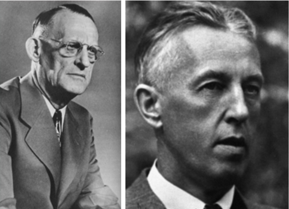 Dr. Bob Smith (left) and Bill Wilson (right).