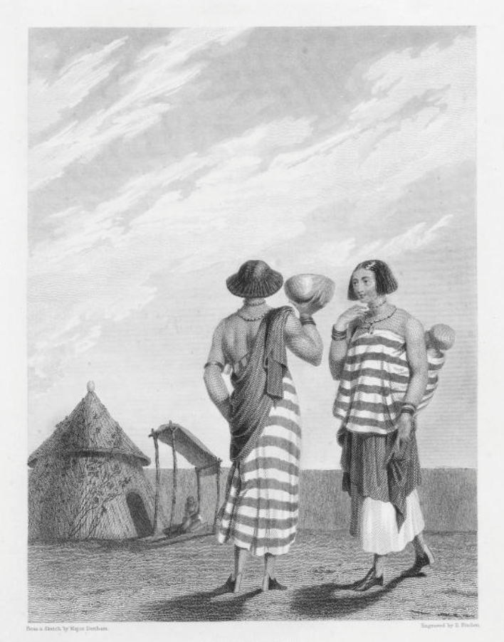 A sketch of Shuwa Arab women in the Kingdom of Bornu, 1826.