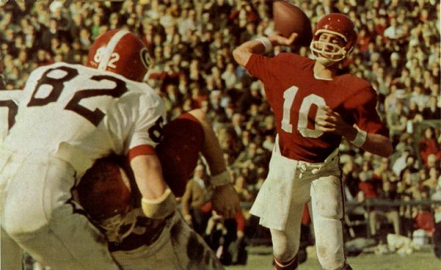 University of Arkansas against the University of Georgia in the 1969 Sugar Bowl.