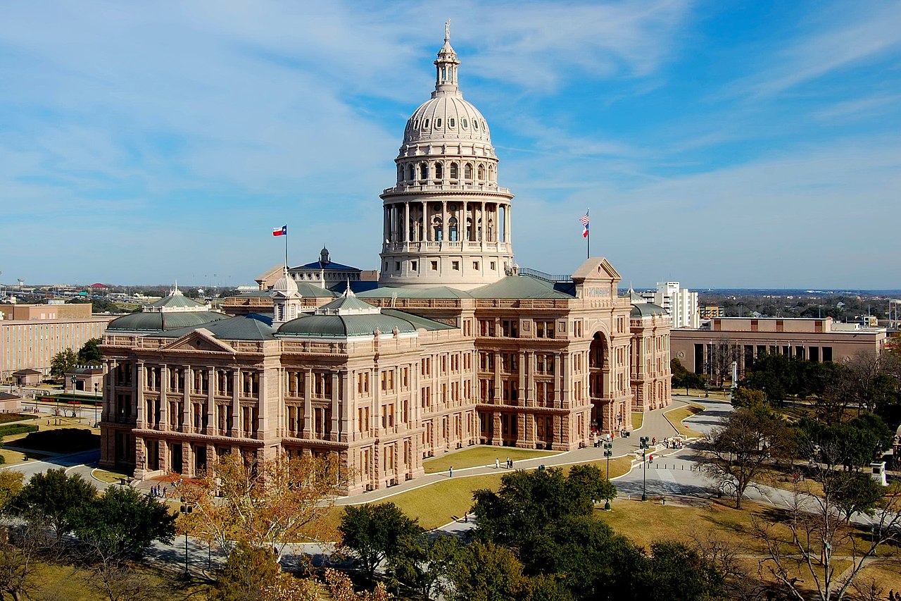 Texas State Capitol in Austin, Texas. Built in 1882-1888.