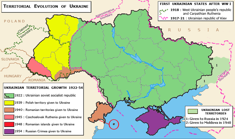 Ukrainian Revolution Map