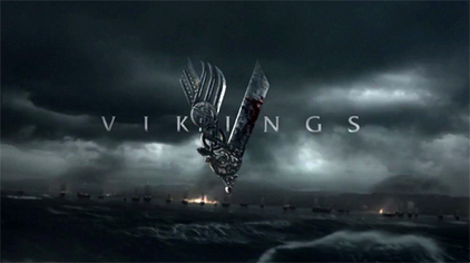 Title screen of Vikings TV series, 2013.