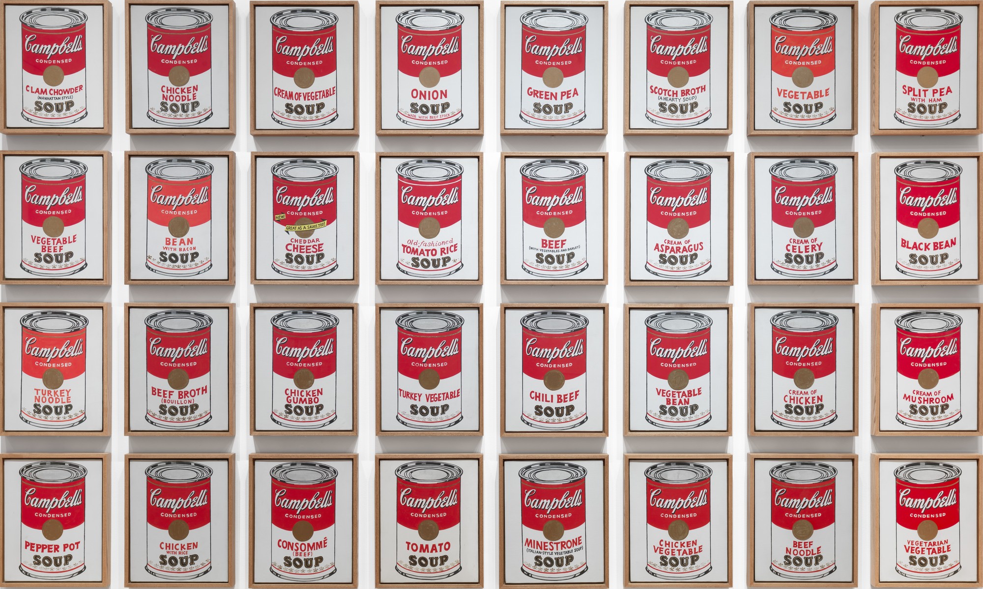 Soup Cans by Andy Warhol