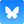 Bluesky logo a butterfly on a blue background