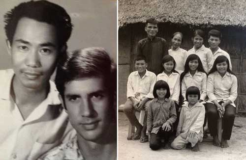 Doug Hostetter provided these photos of himself with a Vietnamese friend and of a Vietnamese peasant farmer’s wedding.