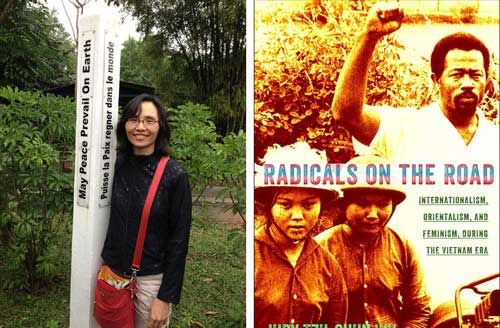 Author Judy Tzu-Chun Wu (left), Cover of Radicals on the Road (right)