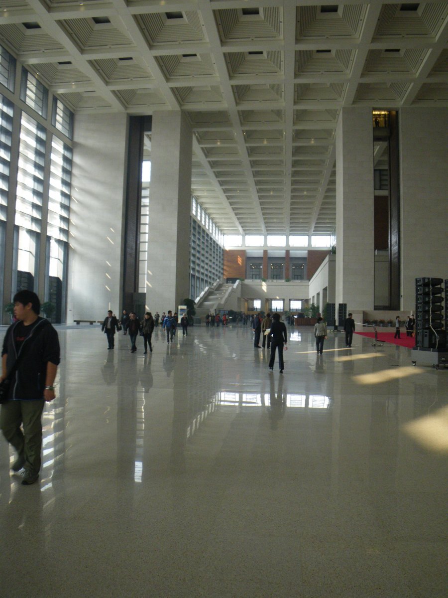 Image above, grand entranceway of the renovated National Museum of China.
