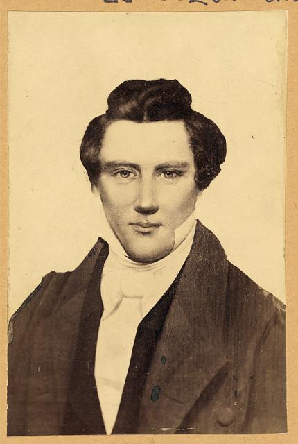 Portrait photo showing Joseph Smith, 1879.