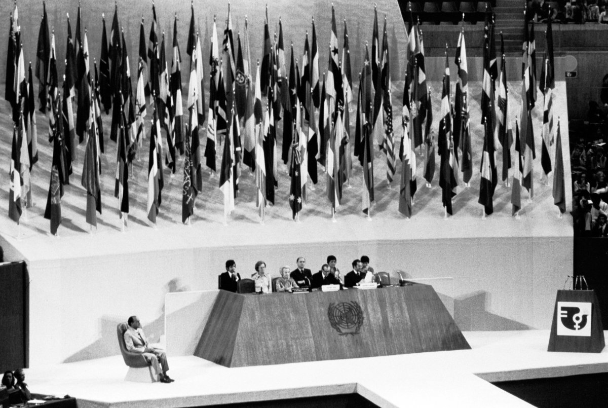 The inauguration ceremony of the 1975 World Conference on Women