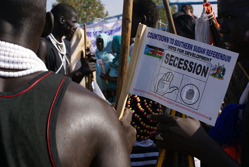 A supporter of secession in 2011.