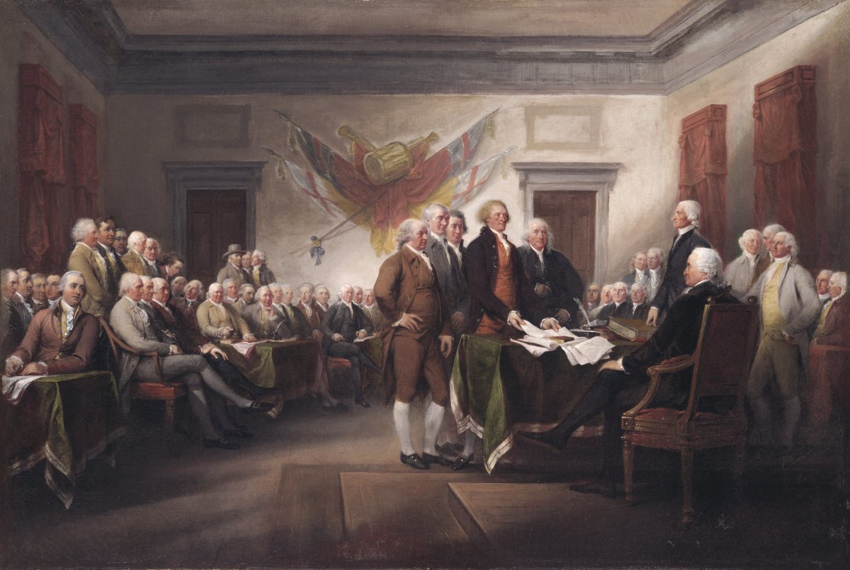 'The Declaration of Independence, July 4, 1776,' by John Trumbull.